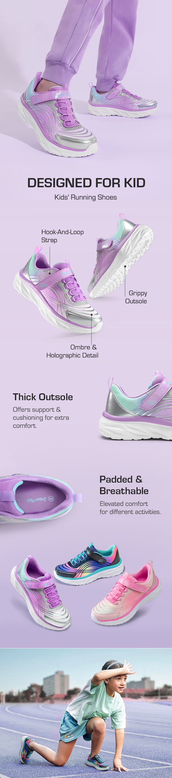 Holographic shoes kids hot sale